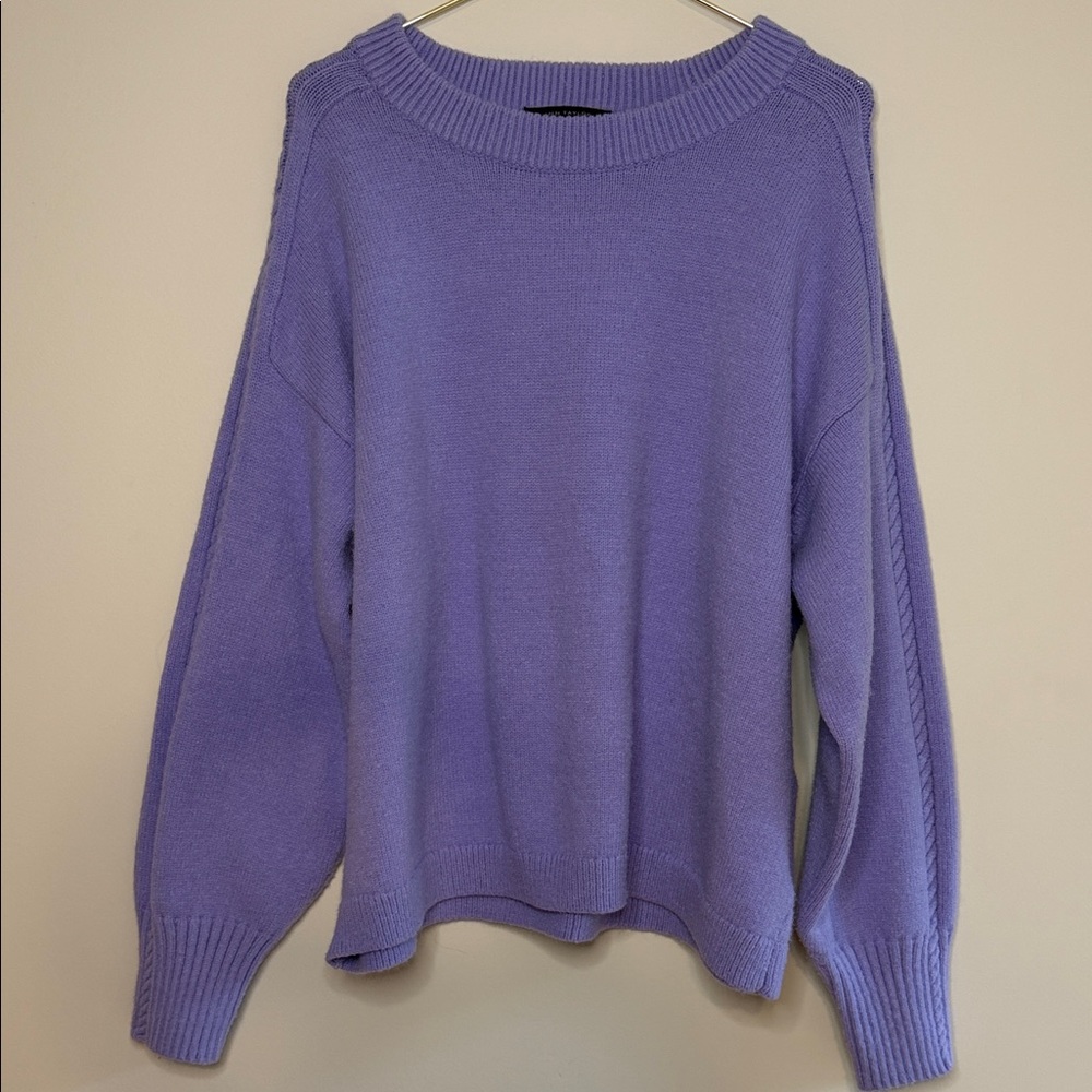 Ann Taylor Lavender Crew Neck Sweater